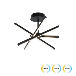 LED Φωτιστικό Οροφής Dimmable Μαύρο 30W Ray