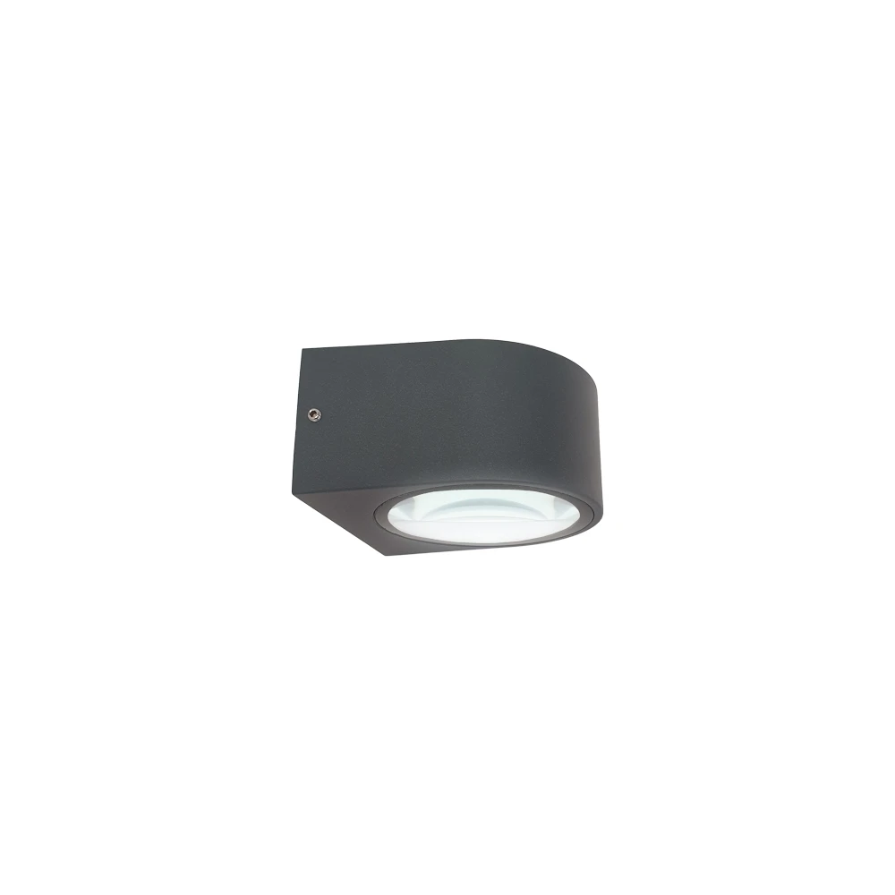 LED Απλίκα Αλουμινίου Ανθρακί 7W IP54 Mavenna Viokef