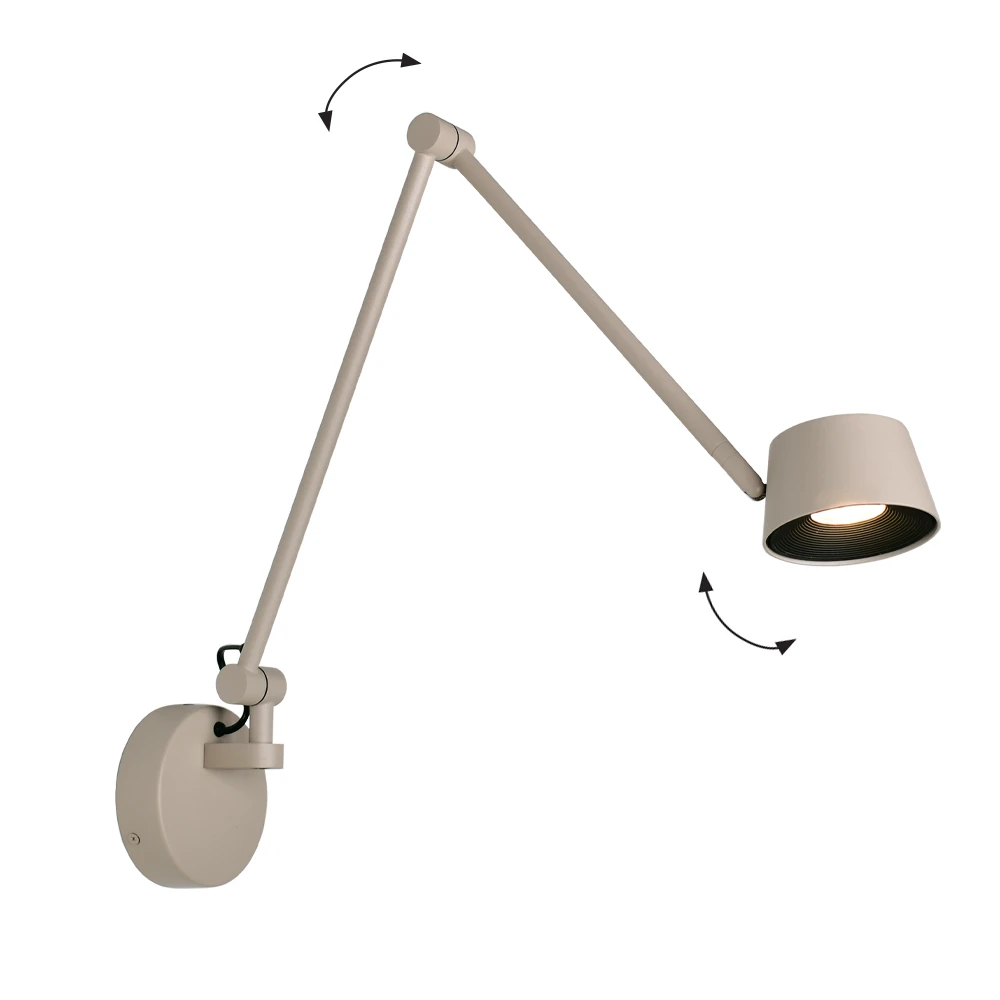 LED Φωτιστικό Τοίχου 9W Savina Μπεζ - Viokef