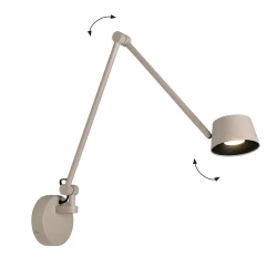 LED Φωτιστικό Τοίχου 9W Savina Μπεζ - Viokef