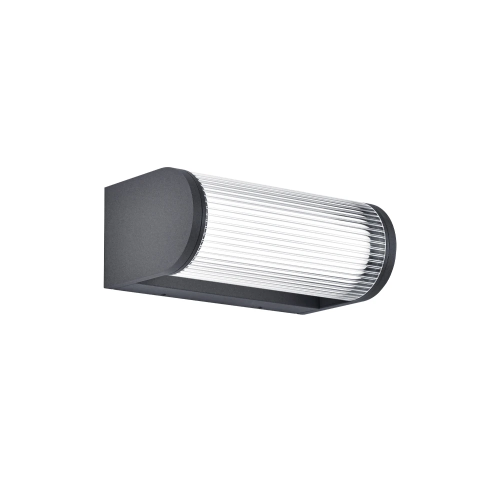 LED Φωτιστικό Τοίχου Εξωτερικού Χώρου 12W IP65 Ανθρακί Monaco - VIOKEF