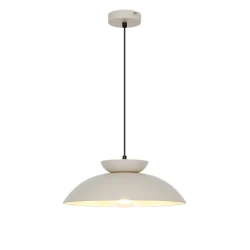 Κρεμαστό Φωτιστικό Μονόφωτο Μπεζ E27 Superb - VIOKEF