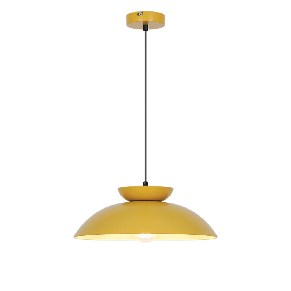 Κρεμαστό Φωτιστικό Μονόφωτο Κίτρινο E27 Superb - VIOKEF