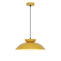 Κρεμαστό Φωτιστικό Μονόφωτο Κίτρινο E27 Superb - VIOKEF