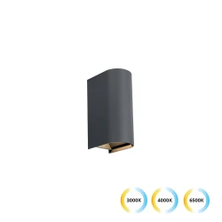 Φωτιστικό Τοίχου Ανθρακί 10W IP65 Azores - Viokef