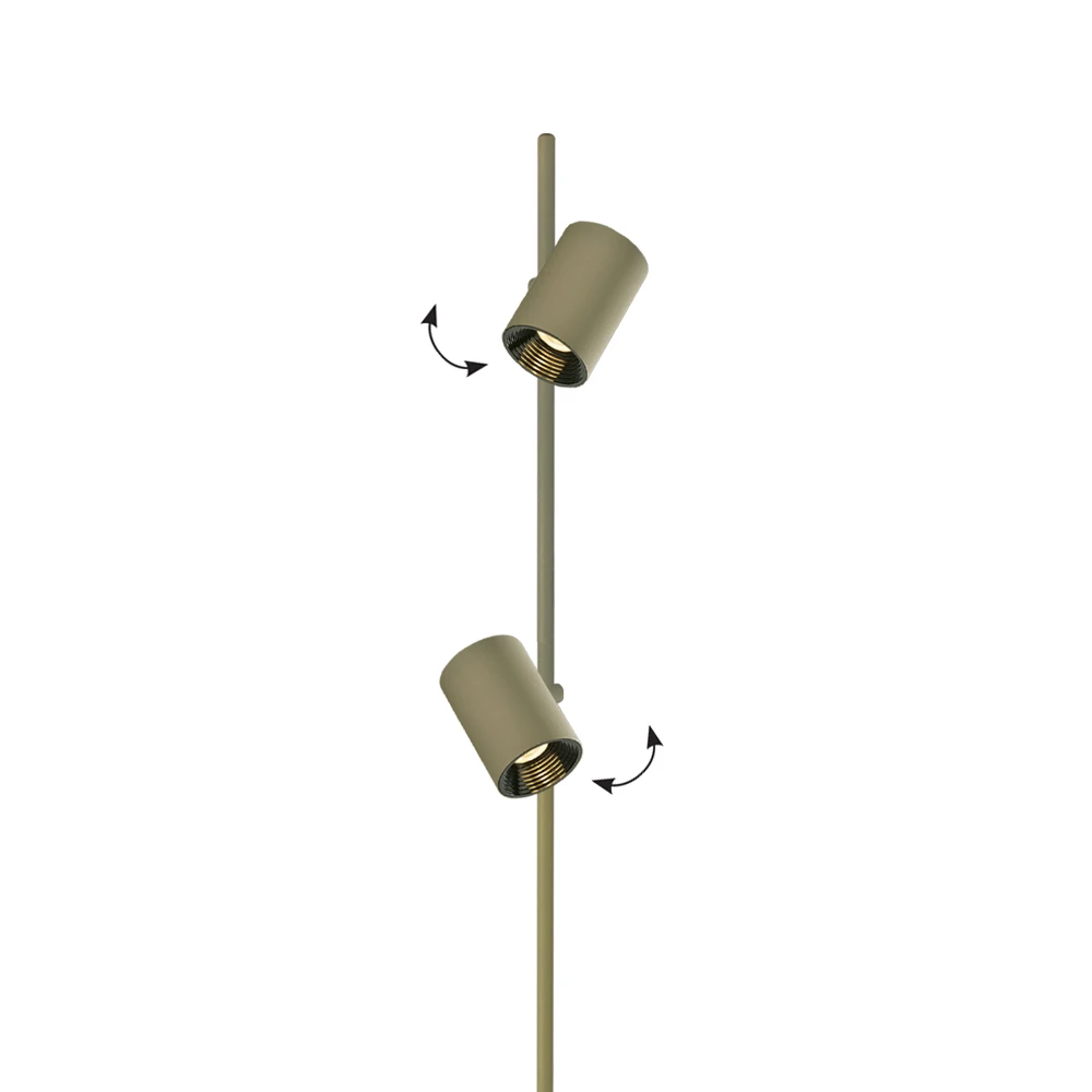 LED Φωτιστικό Δαπέδου 13W Dimmable Λαδί Melina - Viokef