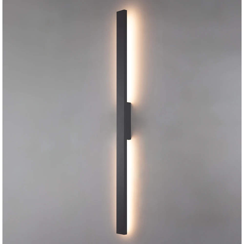 LED Φωτιστικό Τοίχου Εξωτερικού Χώρου H:1010 18W IP65 Ανθρακί Toscana - VIOKEF