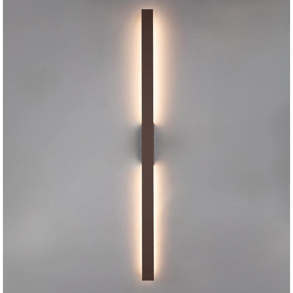 LED Φωτιστικό Τοίχου Εξωτερικού Χώρου H:1010 18W IP65 Καφέ Toscana - VIOKEF