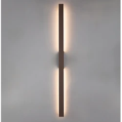 LED Φωτιστικό Τοίχου Εξωτερικού Χώρου H:1010 18W IP65 Καφέ Toscana - VIOKEF