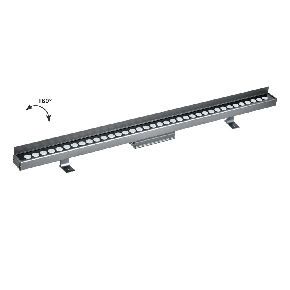 LED Γραμμικό Wall Washer Αλουμινίου Σε Ανθρακί L:1000 IP66 Marvel VIOKEF