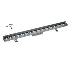 LED Γραμμικό Wall Washer Αλουμινίου Σε Ανθρακί L:1000 IP66 Marvel VIOKEF
