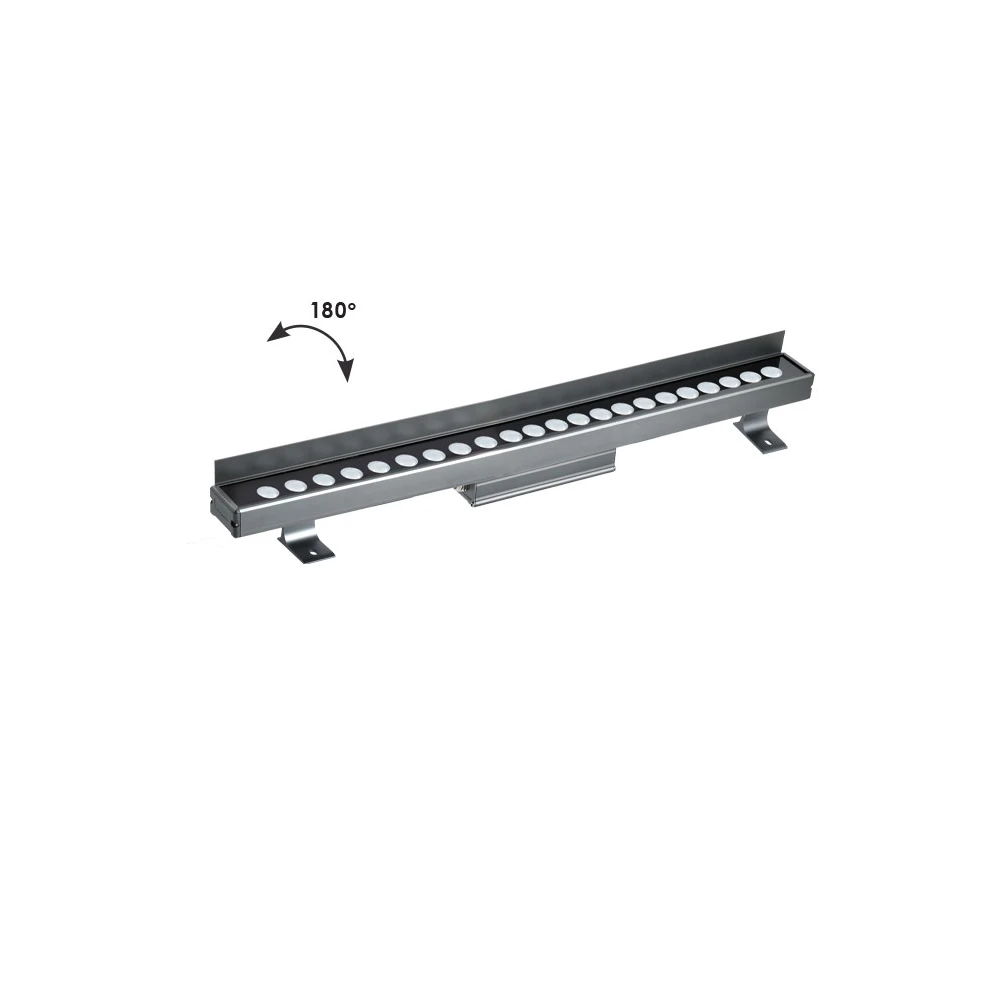 LED Γραμμικό Wall Washer Αλουμινίου Σε Ανθρακί L:600 IP66 Marvel VIOKEF
