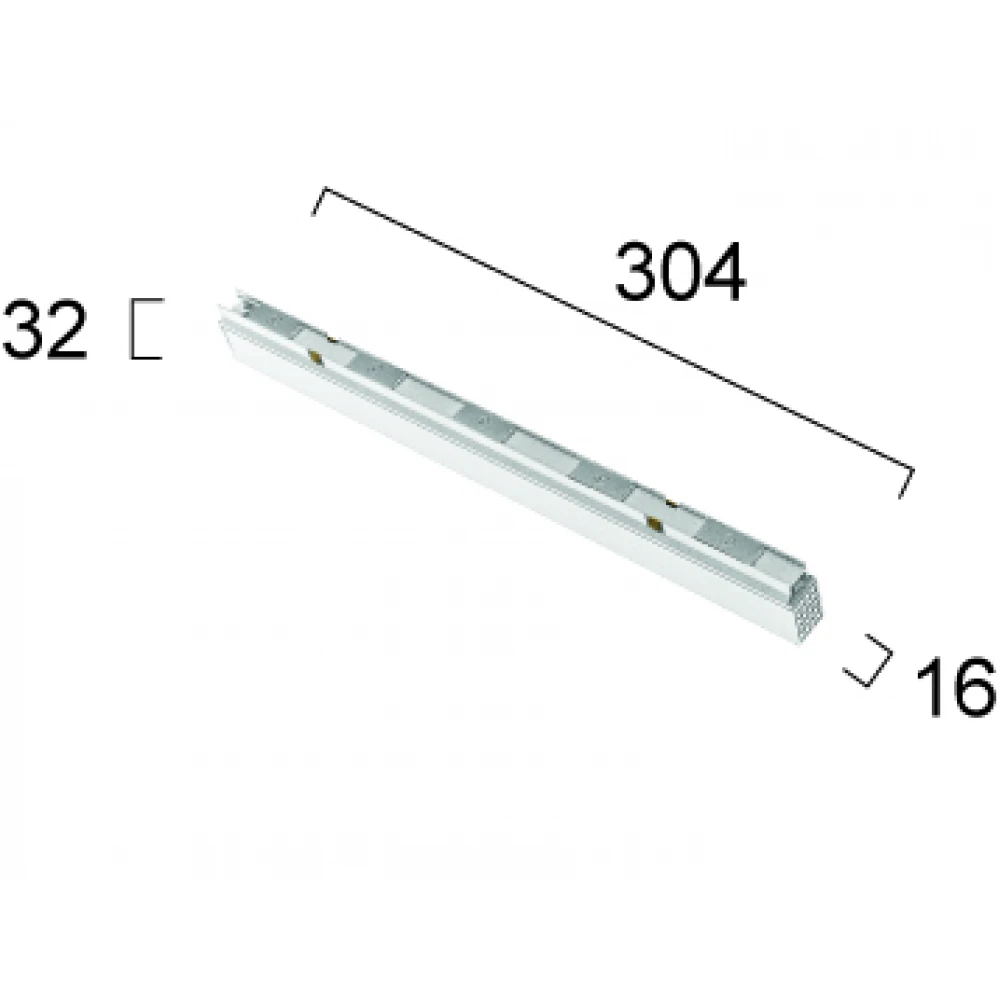 Τροφοδοτικό Λευκής Slim Μαγνητικής Ράγας On-rail 48VDC, 150W VIOKEF