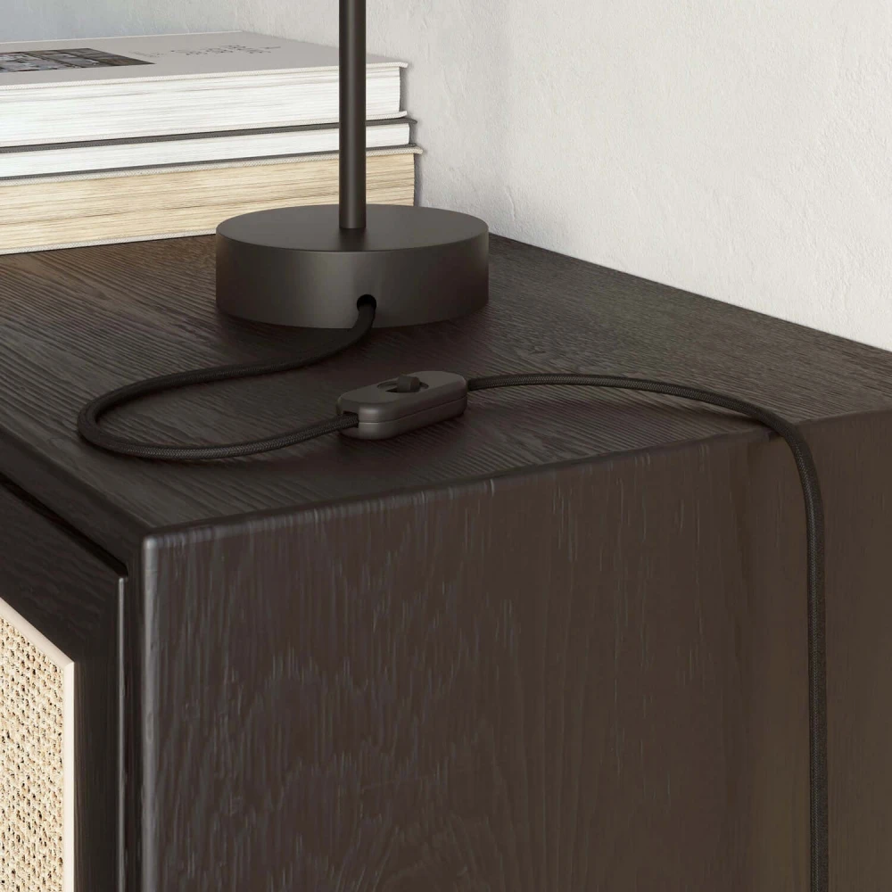 Kαλώδιο υφασμάτινο επίπεδο Μαύρο 2x0.75 - PM04 Creative-Cables 