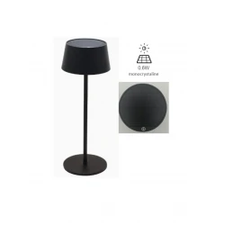 AURORA ΗΛΙΑΚΟ LED ΦΟΡΗΤΟ ΦΩΤΙΣΤΙΚΟ ΜΑΥΡΟ - LUTEC