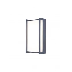 QUBO Wall Dark Grey 4000K (Cool White) Architectural Modern Diffuse Light - LUTEC