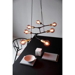 Κρεμαστό Πολύφωτο Μαύρο L91cm 7xE27 Josefine - Nordlux