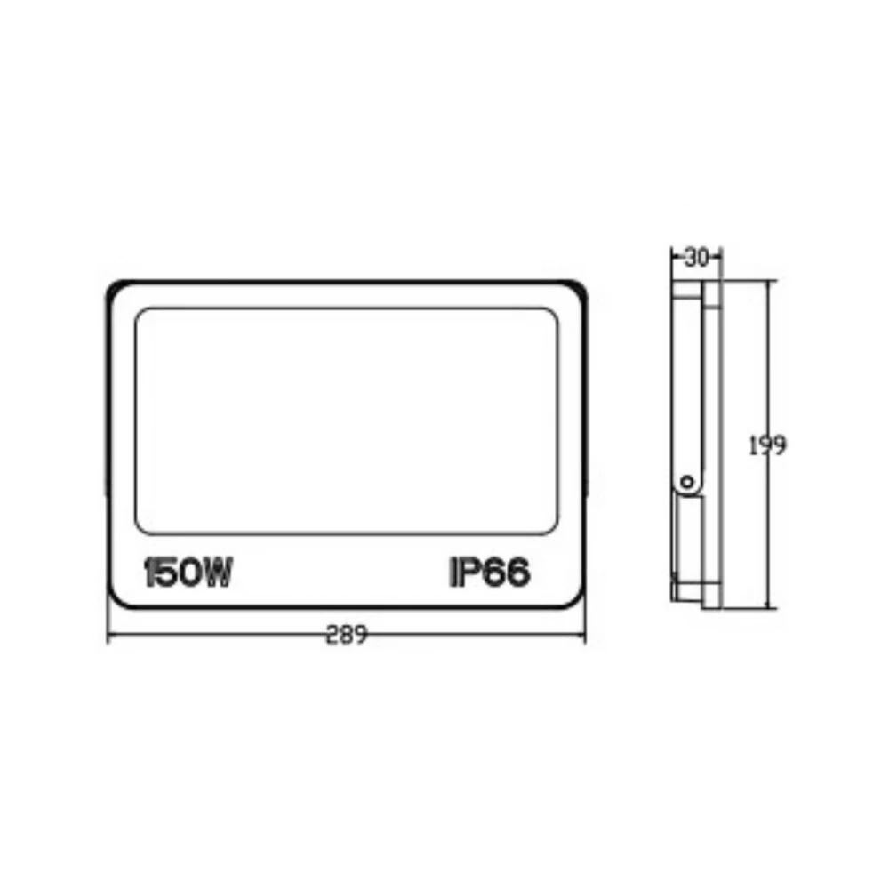 ΠΡΟΒΟΛΕΑΣ LED DOB 150W 3CCT(3000/4000/6500K) 180-265V 14250m 120° IP66 ΑΝΘΡΑΚΙ UNIVERSE