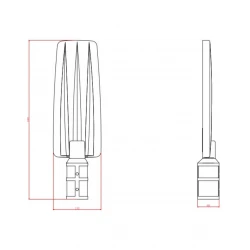 ΦΩΤΙΣΤΙΚΟ ΔΡΟΜΟΥ LED SMD DOB 50W 6500K 180-265V 5000lm 70°x140 IP66 ΑΝΘΡΑΚΙ UNIVERSE