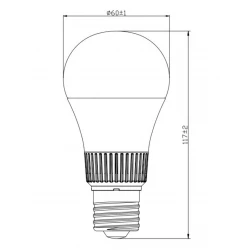 ΛΑΜΠΑ LED SMD Α60 9W E27 5CCT 2700K-3000K-4000K-5000K-6500K 220-240V 810lm UNIVERSE