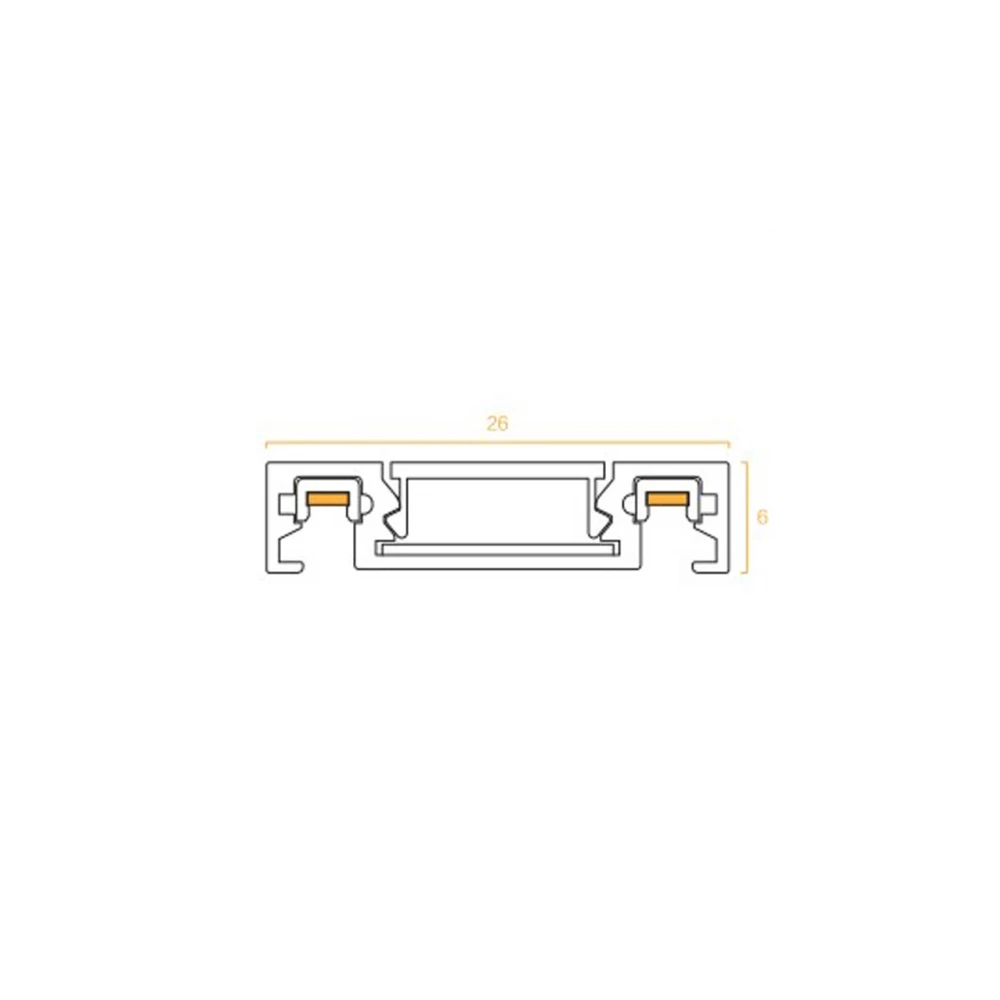 ΡΑΓΑ ΜΑΓΝΗΤΙΚΗ 48V SLIM 3 ΜΕΤΡΗ + DUST PROOF + ΤΑΠΑ ΛΕΥΚΗ UNIVERSE