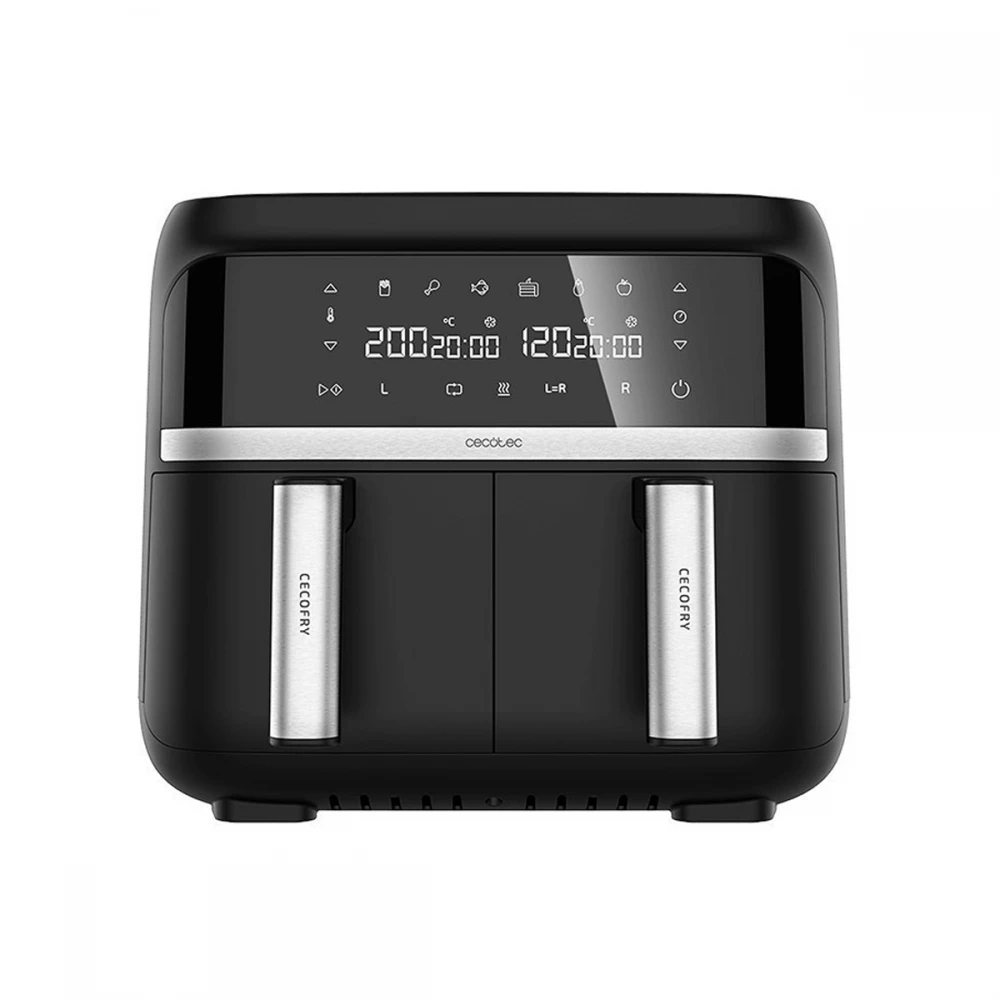 Cecofry Advance Double CEC-04338 - Ψηφιακή Φριτέζα Αέρος (Air Fryer) Με Διπλό Αποσπώμενο Κάδο 9 Lt Μαύρη