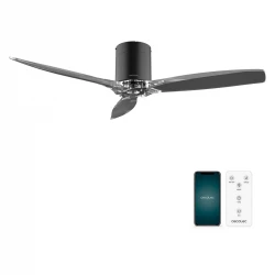 Energy Silence Aero 5285 Black Transparent Connected CEC-08497 - Ανεμιστήρας Οροφής Διπλής Κατεύθυνσης Με Τηλεχειριστήριο 40W