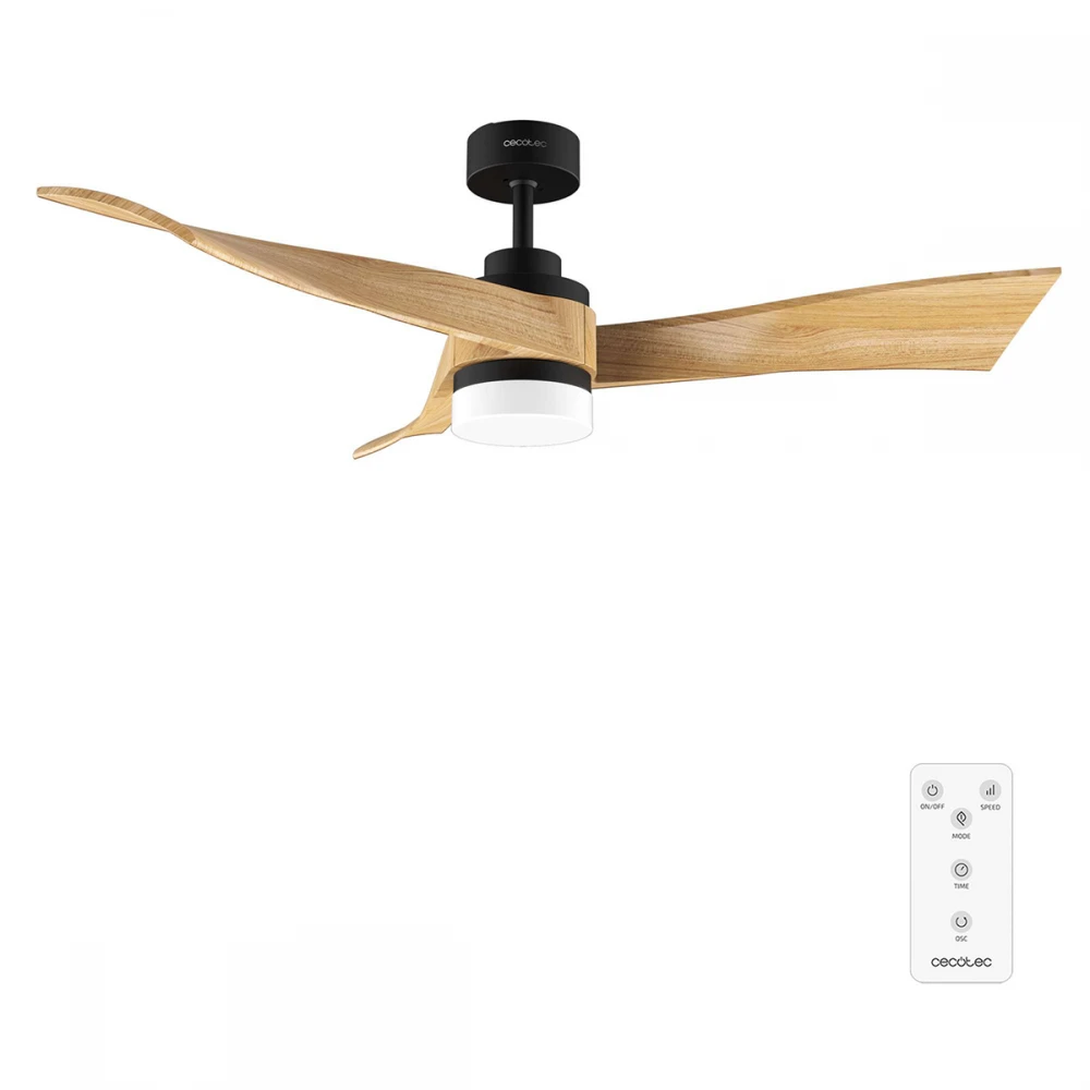 Energy Silence Aero 5285 White Wood CEC-08477 - Ανεμιστήρας Οροφής 2 Σε 1 Διπλής Κατεύθυνσης Με Τηλεχειριστήριο 40W