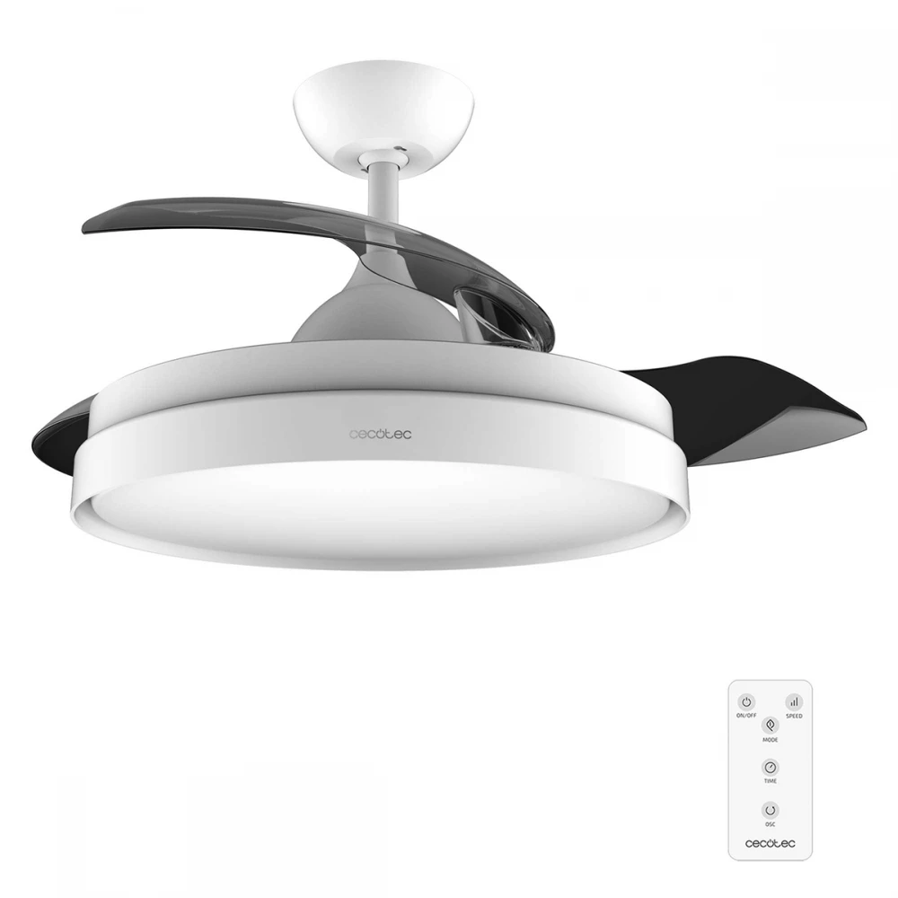 Energy Silence Aero 4280 Invisible White CEC-05992 - Ανεμιστήρας Οροφής 2 Σε 1 Διπλής Κατεύθυνσης Με Τηλεχειριστήριο 40W | 106cm