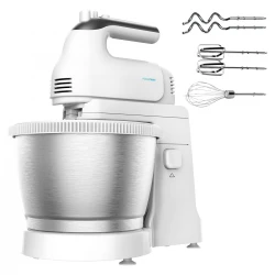 PowerTwist 500 Steel CEC-04122 - Μίξερ Με Inox Κάδο 3.5 Lt Λευκό 500W