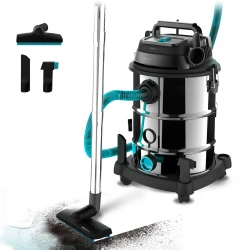 Conga Rockstar Wet & Dry Steel Pro CEC-08115 - Ηλεκτρική Σκούπα Υγρών & Στερεών 1600 W Με Κάδο 30 Lt