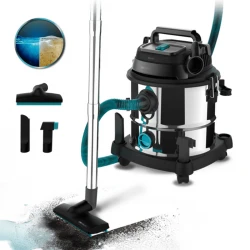 Conga Rockstar Wet & Dry Steel Max CEC-08114 - Ηλεκτρική Σκούπα Υγρών & Στερεών 1400 W Με Κάδο 20 Lt