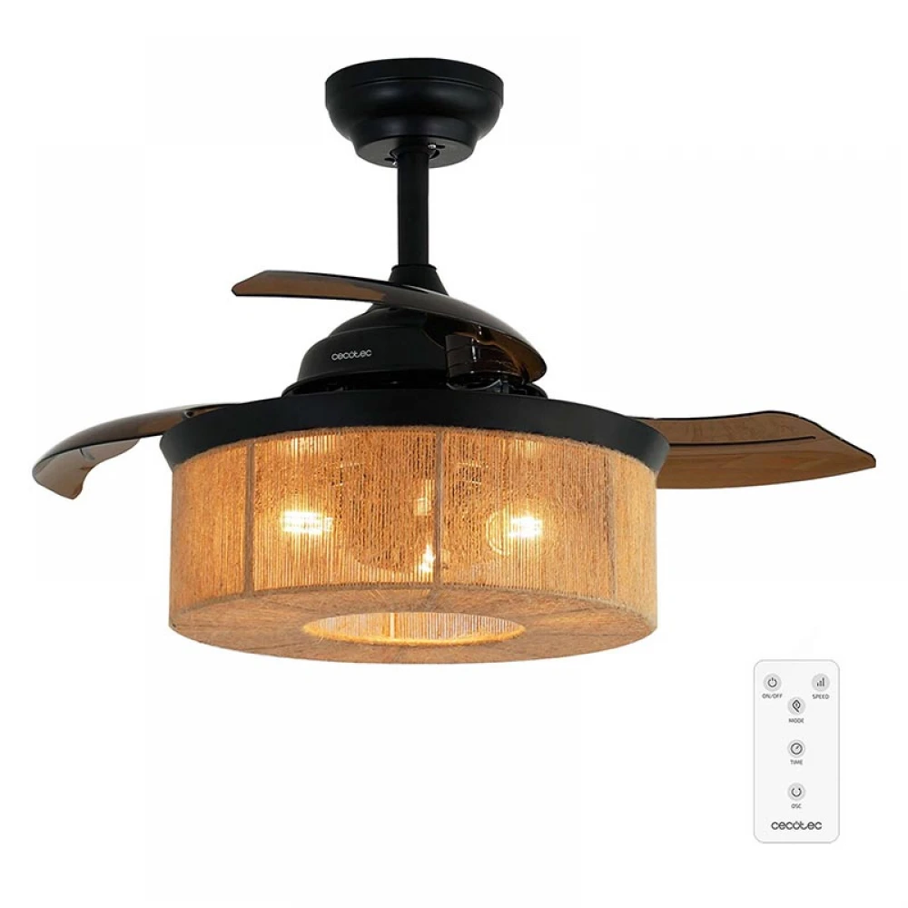 ENERGYSILENCE AERO 3600 INVISIBLE NATURAL STYLE 08624 - Ανεμιστήρας Οροφής 2 Σε 1 με Τηλεχειριστήριο 25W