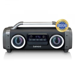 SPR-100BK - Αδιάβροχο Ηχείο 25 W Με Bluetooth, Ραδιόφωνο & Διάρκεια Μπαταρίας Έως 14 Ώρες Μαύρο