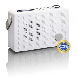 PDR-030WH - Φορητό Ραδιόφωνο Επαναφορτιζόμενο Dab+ Με Λειτουργία Ξυπνητηριού Λευκό