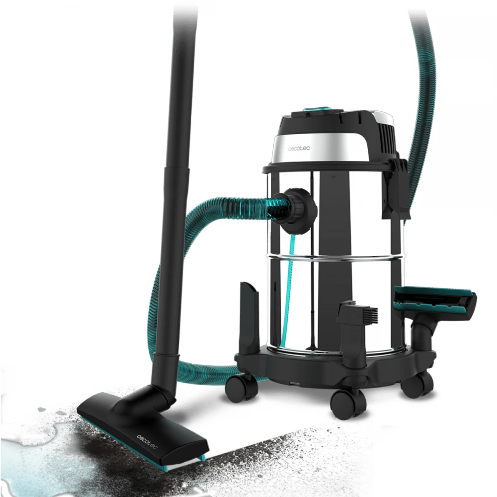 CONGA ROCKSTAR WET & DRY STEEL 08113 - Ηλεκτρική Σκούπα Υγρών & Στερεών 1200 W |16 Lt