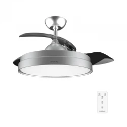 ENERGYSILENCE AERO  4280 INVISIBLE STEEL 05994 - Ανεμιστήρας Οροφής 2 Σε 1 40 W | 106 cm
