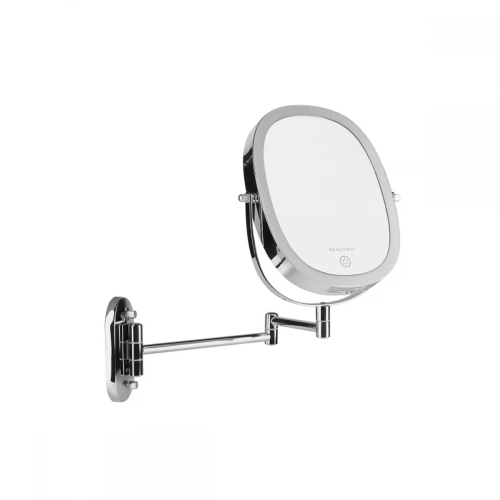 DUAL SIDE 7x WALL MIRROR - ΚΑΘΡΕΠΤΗΣ ΕΠΙΤΟΙΧΙΟΣ ΔΥΟ ΟΨΕΩΝ ΜΕ ΦΩΣ 230x180 mm