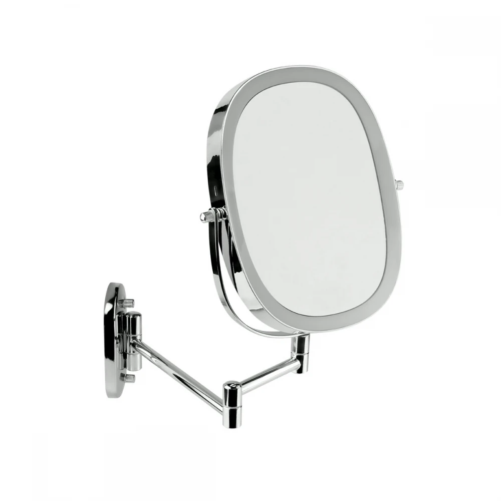 DUAL SIDE 7x WALL MIRROR - ΚΑΘΡΕΠΤΗΣ ΕΠΙΤΟΙΧΙΟΣ ΔΥΟ ΟΨΕΩΝ ΜΕ ΦΩΣ 230x180 mm