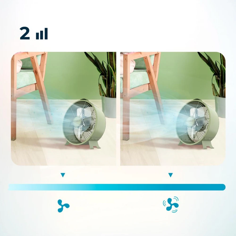 EnergySilence 400 Retro Desk Green CEC-08212 - Επιτραπέζιος Ανεμιστήρας 25 W | 20cm