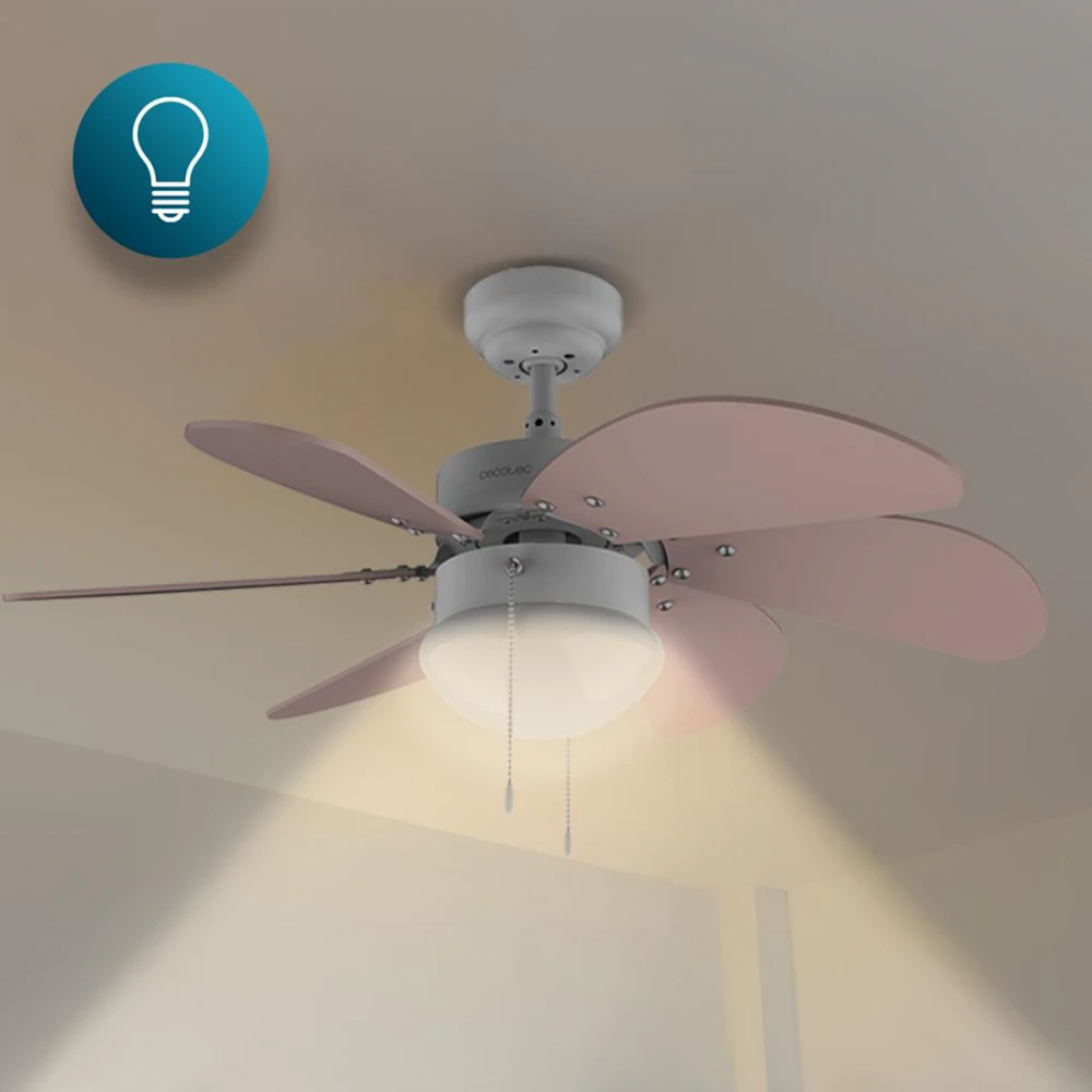 EnergySilence Aero 3600 Vision Nude CEC-05965 - Ανεμιστήρας Οροφής 2 σε 1 με Φως, Διπλής Κατεύθυνσης 50W | 92cm