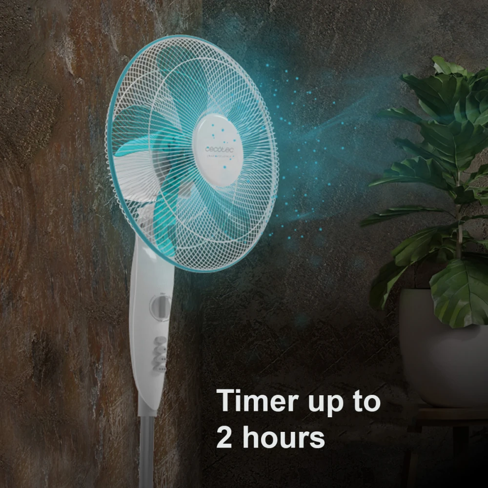 EnergySilence 520 Power White CEC-05902 - Ανεμιστήρας Ορθοστάτης 50 W & Διάμετρο 40cm