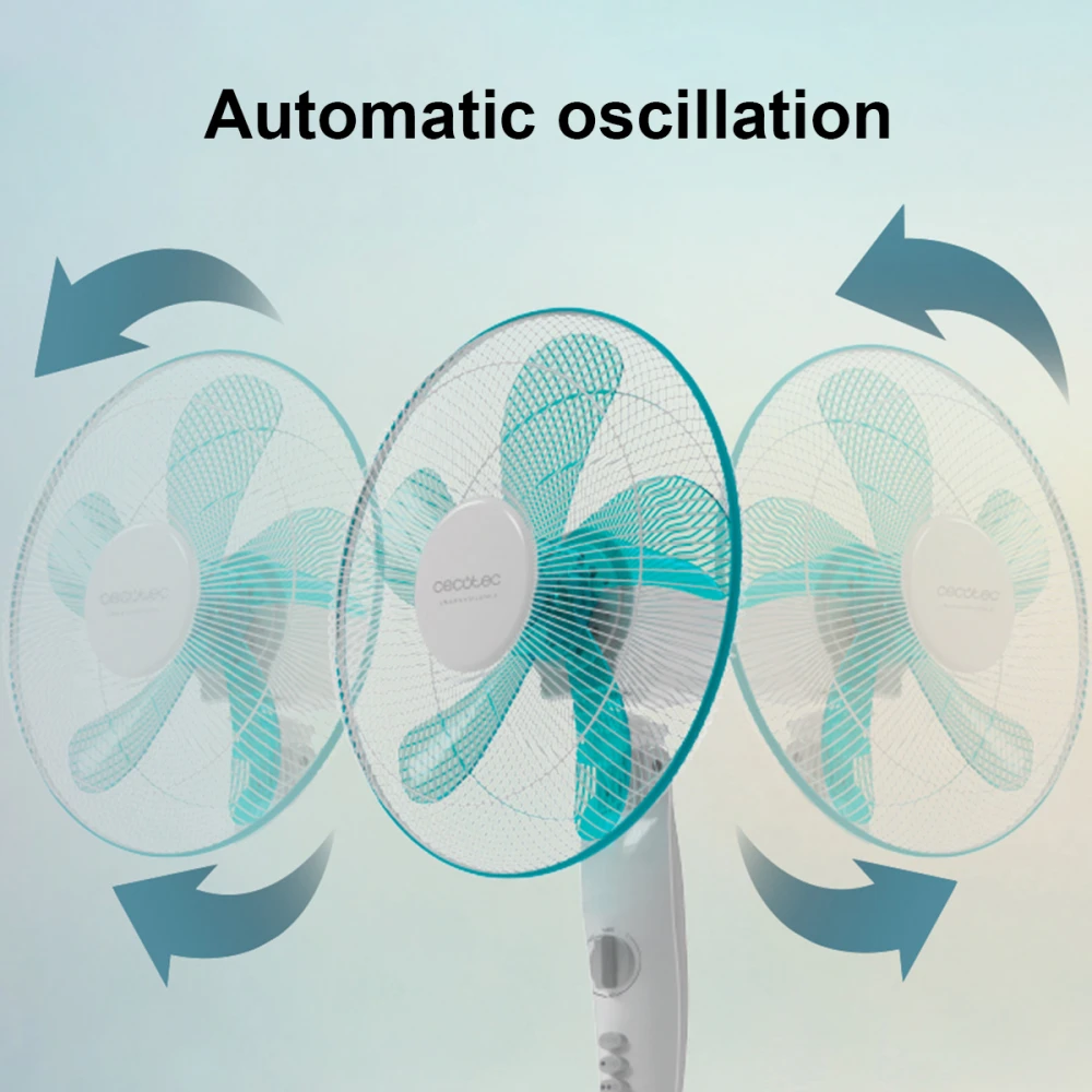 EnergySilence 520 Power White CEC-05902 - Ανεμιστήρας Ορθοστάτης 50 W & Διάμετρο 40cm