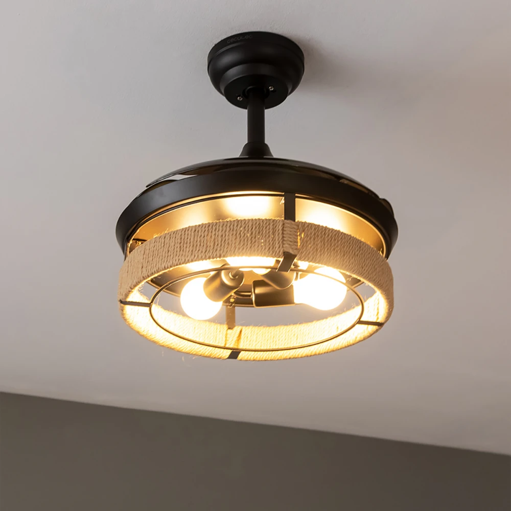 Energy Silence Aero 3600 Invisible Natural Design CEC-08625 - Ανεμιστήρας Οροφής 2 Σε 1 Διπλής Κατεύθυνσης Με Τηλεχειριστήριο 25W | 92cm