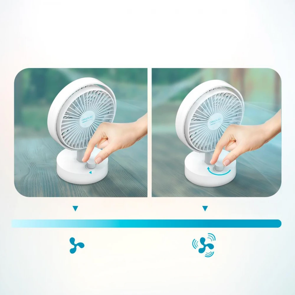 EnergySilence 2000 Portable Desk CEC-08354 - Επαναφορτιζόμενος Ανεμιστήρας Επιτραπέζιος 15 cm