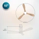 Energy Silence Aero 5290 Golden Pro CEC-05983 - Ανεμιστήρας Οροφής 2 Σε 1 Διπλής Κατεύθυνσης Με Τηλεχειριστήριο 40W