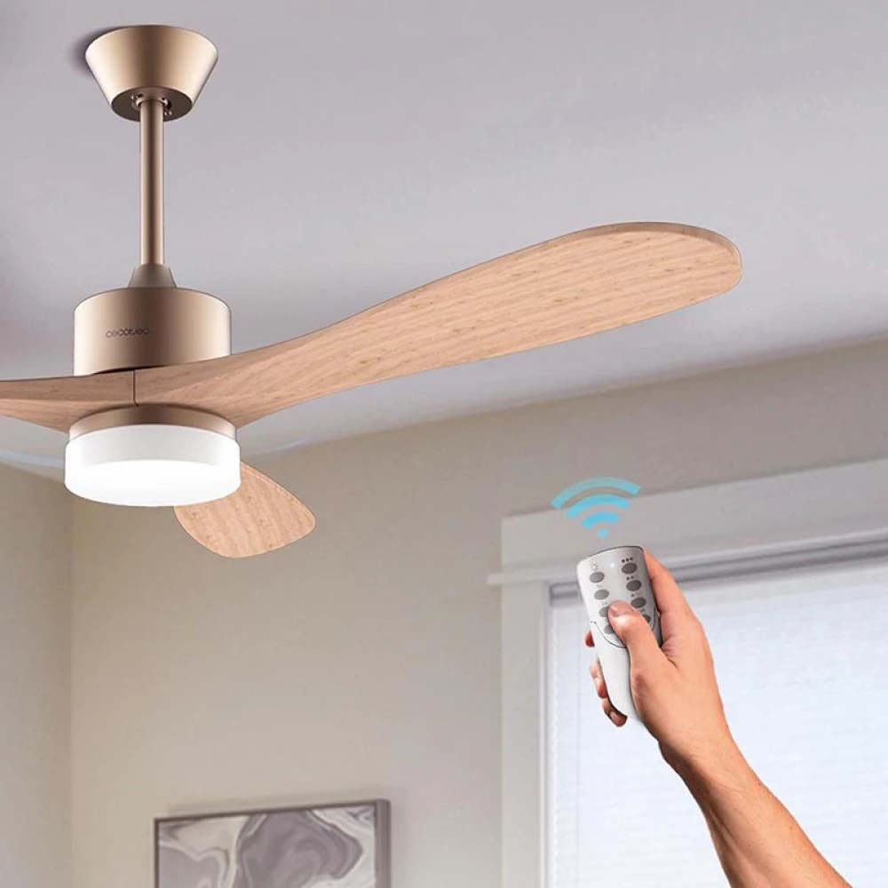 Energy Silence Aero 5290 Golden Pro CEC-05983 - Ανεμιστήρας Οροφής 2 Σε 1 Διπλής Κατεύθυνσης Με Τηλεχειριστήριο 40W