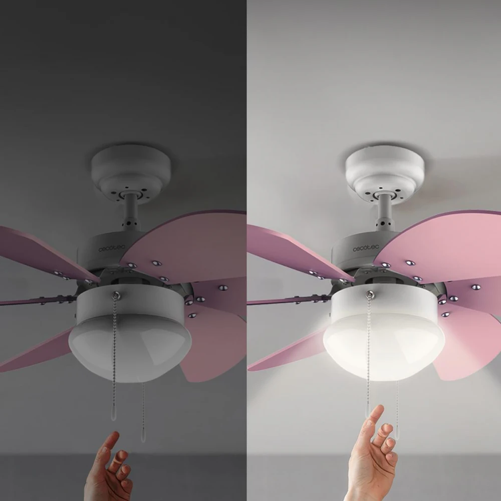 EnergySilence Aero 3600 Vision Purple CEC-05964 - Ανεμιστήρας Οροφής 2 σε 1 με Φως, Διπλής Κατεύθυνσης 50W | 92cm