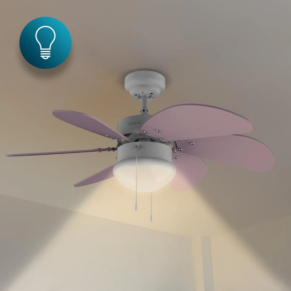EnergySilence Aero 3600 Vision Purple CEC-05964 - Ανεμιστήρας Οροφής 2 σε 1 με Φως, Διπλής Κατεύθυνσης 50W | 92cm