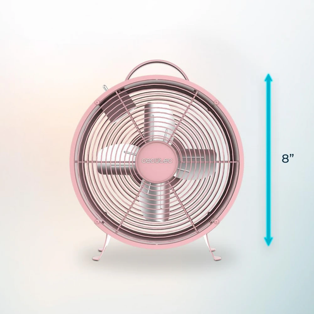 EnergySilence 400 Retro Desk Pink CEC-08210 - Επιτραπέζιος Ανεμιστήρας 25 W | 20cm